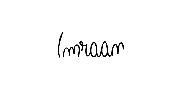 The best way (Angelique-Rose-font-FFP) to make a short signature is to pick only two or three words in your name. The name Imraan include a total of six letters. For converting this name. Imraan signature style 5 images and pictures png