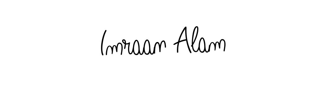 Imraan Alam stylish signature style. Best Handwritten Sign (Angelique-Rose-font-FFP) for my name. Handwritten Signature Collection Ideas for my name Imraan Alam. Imraan Alam signature style 5 images and pictures png