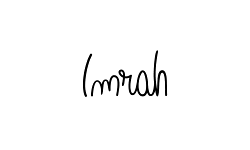 Create a beautiful signature design for name Imrah. With this signature (Angelique-Rose-font-FFP) fonts, you can make a handwritten signature for free. Imrah signature style 5 images and pictures png