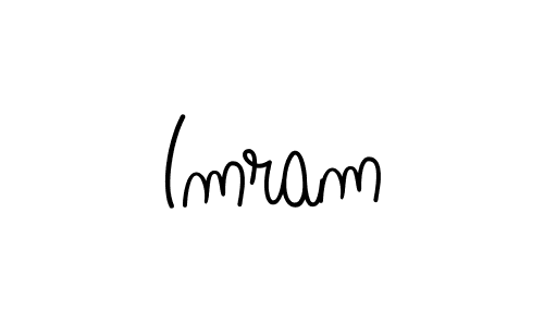 You should practise on your own different ways (Angelique-Rose-font-FFP) to write your name (Imram) in signature. don't let someone else do it for you. Imram signature style 5 images and pictures png