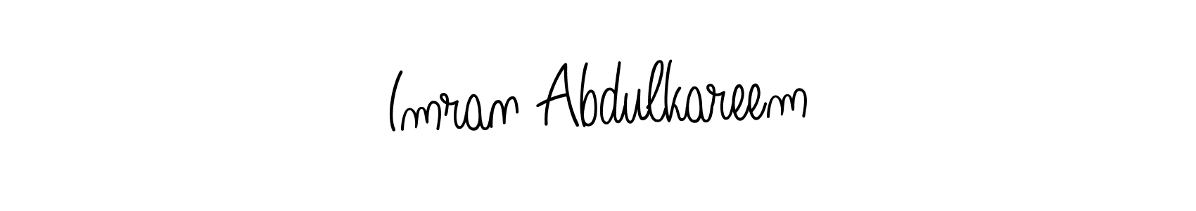 Imran Abdulkareem stylish signature style. Best Handwritten Sign (Angelique-Rose-font-FFP) for my name. Handwritten Signature Collection Ideas for my name Imran Abdulkareem. Imran Abdulkareem signature style 5 images and pictures png