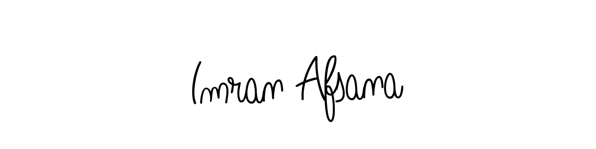 Make a beautiful signature design for name Imran Afsana. With this signature (Angelique-Rose-font-FFP) style, you can create a handwritten signature for free. Imran Afsana signature style 5 images and pictures png