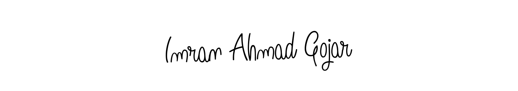 How to make Imran Ahmad Gojar name signature. Use Angelique-Rose-font-FFP style for creating short signs online. This is the latest handwritten sign. Imran Ahmad Gojar signature style 5 images and pictures png