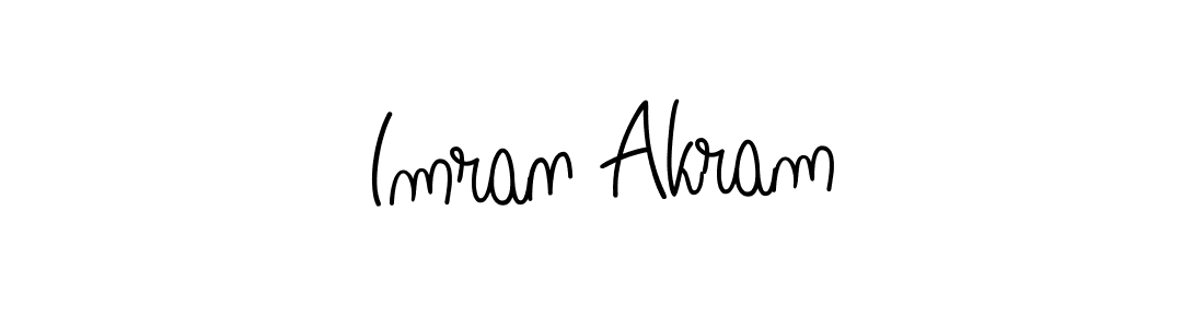 The best way (Angelique-Rose-font-FFP) to make a short signature is to pick only two or three words in your name. The name Imran Akram include a total of six letters. For converting this name. Imran Akram signature style 5 images and pictures png
