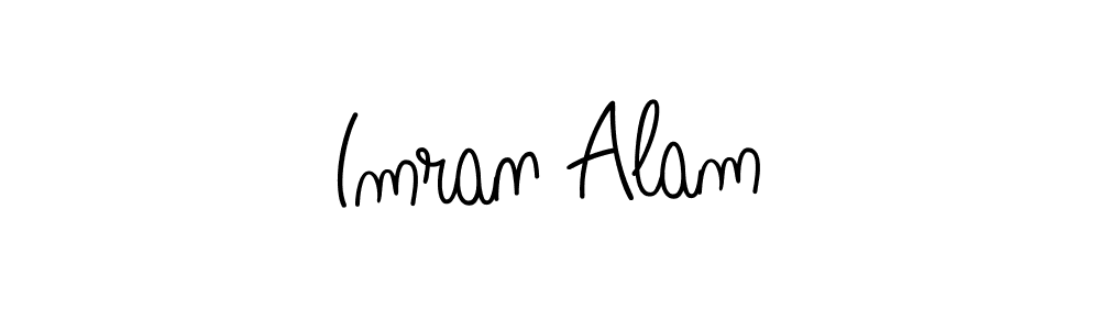 Design your own signature with our free online signature maker. With this signature software, you can create a handwritten (Angelique-Rose-font-FFP) signature for name Imran Alam. Imran Alam signature style 5 images and pictures png