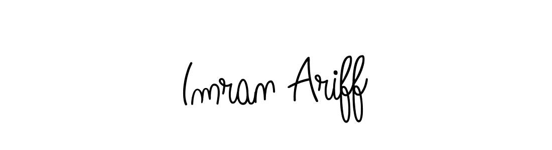 Design your own signature with our free online signature maker. With this signature software, you can create a handwritten (Angelique-Rose-font-FFP) signature for name Imran Ariff. Imran Ariff signature style 5 images and pictures png