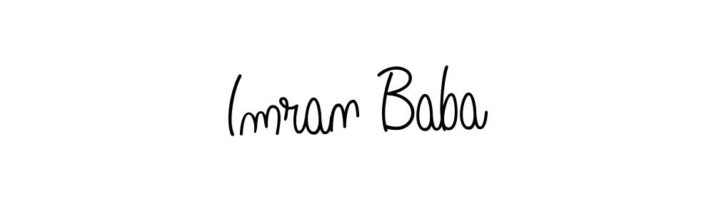 How to make Imran Baba name signature. Use Angelique-Rose-font-FFP style for creating short signs online. This is the latest handwritten sign. Imran Baba signature style 5 images and pictures png