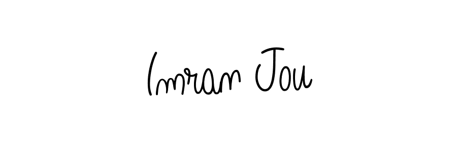 How to Draw Imran Jou signature style? Angelique-Rose-font-FFP is a latest design signature styles for name Imran Jou. Imran Jou signature style 5 images and pictures png