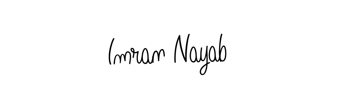 How to Draw Imran Nayab signature style? Angelique-Rose-font-FFP is a latest design signature styles for name Imran Nayab. Imran Nayab signature style 5 images and pictures png