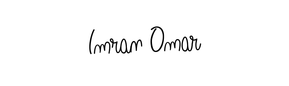 The best way (Angelique-Rose-font-FFP) to make a short signature is to pick only two or three words in your name. The name Imran Omar include a total of six letters. For converting this name. Imran Omar signature style 5 images and pictures png