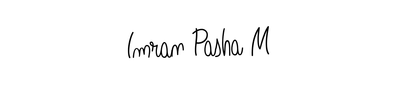 Angelique-Rose-font-FFP is a professional signature style that is perfect for those who want to add a touch of class to their signature. It is also a great choice for those who want to make their signature more unique. Get Imran Pasha M name to fancy signature for free. Imran Pasha M signature style 5 images and pictures png