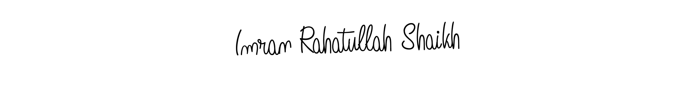 Make a beautiful signature design for name Imran Rahatullah Shaikh. With this signature (Angelique-Rose-font-FFP) style, you can create a handwritten signature for free. Imran Rahatullah Shaikh signature style 5 images and pictures png