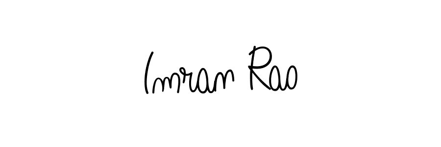 Imran Rao stylish signature style. Best Handwritten Sign (Angelique-Rose-font-FFP) for my name. Handwritten Signature Collection Ideas for my name Imran Rao. Imran Rao signature style 5 images and pictures png