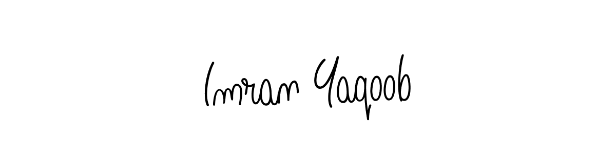 The best way (Angelique-Rose-font-FFP) to make a short signature is to pick only two or three words in your name. The name Imran Yaqoob include a total of six letters. For converting this name. Imran Yaqoob signature style 5 images and pictures png