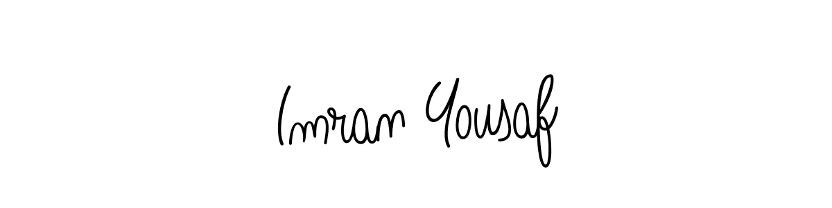 Use a signature maker to create a handwritten signature online. With this signature software, you can design (Angelique-Rose-font-FFP) your own signature for name Imran Yousaf. Imran Yousaf signature style 5 images and pictures png