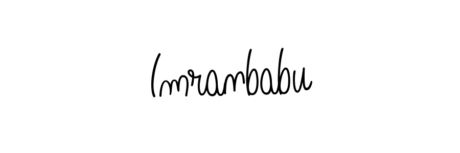 How to make Imranbabu name signature. Use Angelique-Rose-font-FFP style for creating short signs online. This is the latest handwritten sign. Imranbabu signature style 5 images and pictures png