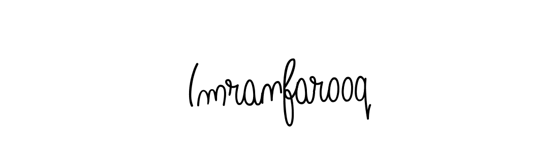 Make a beautiful signature design for name Imranfarooq. With this signature (Angelique-Rose-font-FFP) style, you can create a handwritten signature for free. Imranfarooq signature style 5 images and pictures png