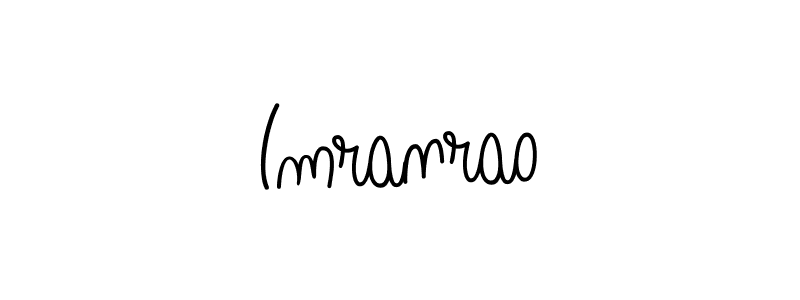 Create a beautiful signature design for name Imranrao. With this signature (Angelique-Rose-font-FFP) fonts, you can make a handwritten signature for free. Imranrao signature style 5 images and pictures png