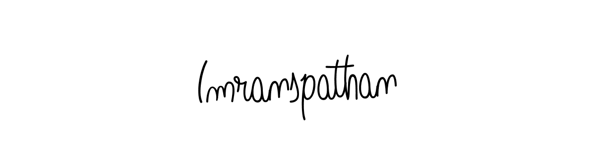 Design your own signature with our free online signature maker. With this signature software, you can create a handwritten (Angelique-Rose-font-FFP) signature for name Imranspathan. Imranspathan signature style 5 images and pictures png