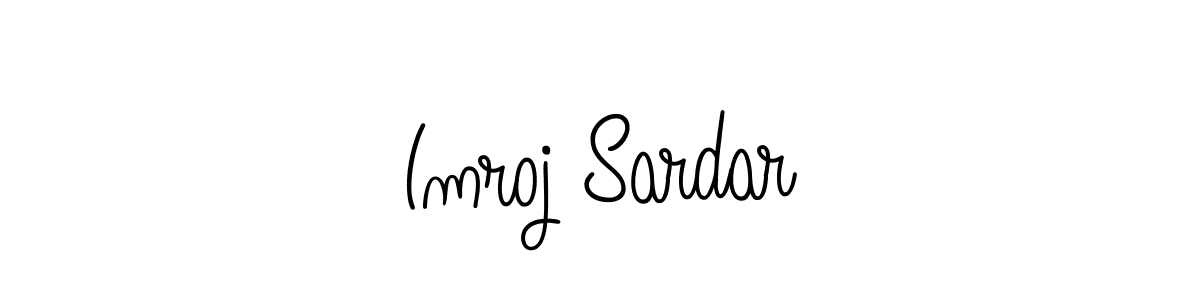 Angelique-Rose-font-FFP is a professional signature style that is perfect for those who want to add a touch of class to their signature. It is also a great choice for those who want to make their signature more unique. Get Imroj Sardar name to fancy signature for free. Imroj Sardar signature style 5 images and pictures png