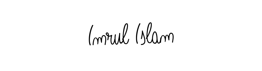 The best way (Angelique-Rose-font-FFP) to make a short signature is to pick only two or three words in your name. The name Imrul Islam include a total of six letters. For converting this name. Imrul Islam signature style 5 images and pictures png