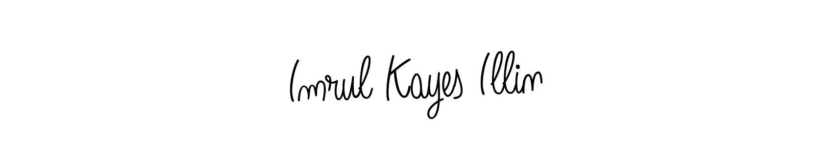 Check out images of Autograph of Imrul Kayes Illin name. Actor Imrul Kayes Illin Signature Style. Angelique-Rose-font-FFP is a professional sign style online. Imrul Kayes Illin signature style 5 images and pictures png