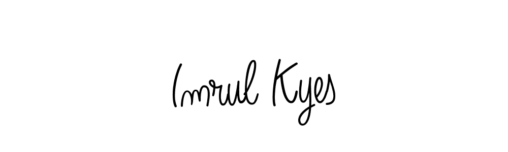 How to make Imrul Kyes signature? Angelique-Rose-font-FFP is a professional autograph style. Create handwritten signature for Imrul Kyes name. Imrul Kyes signature style 5 images and pictures png