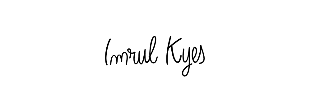 Design your own signature with our free online signature maker. With this signature software, you can create a handwritten (Angelique-Rose-font-FFP) signature for name Imrul Kyes. Imrul Kyes signature style 5 images and pictures png