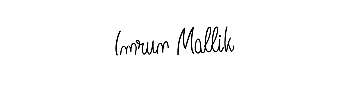 Angelique-Rose-font-FFP is a professional signature style that is perfect for those who want to add a touch of class to their signature. It is also a great choice for those who want to make their signature more unique. Get Imrun Mallik name to fancy signature for free. Imrun Mallik signature style 5 images and pictures png