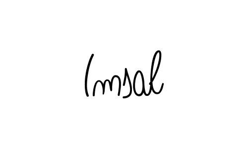 How to Draw Imsal signature style? Angelique-Rose-font-FFP is a latest design signature styles for name Imsal. Imsal signature style 5 images and pictures png