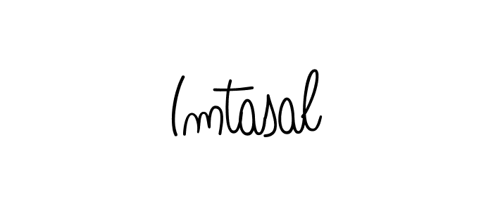 You should practise on your own different ways (Angelique-Rose-font-FFP) to write your name (Imtasal) in signature. don't let someone else do it for you. Imtasal signature style 5 images and pictures png