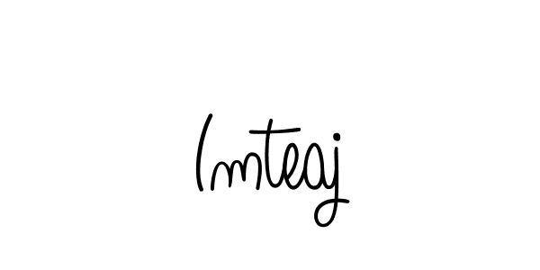 Design your own signature with our free online signature maker. With this signature software, you can create a handwritten (Angelique-Rose-font-FFP) signature for name Imteaj. Imteaj signature style 5 images and pictures png