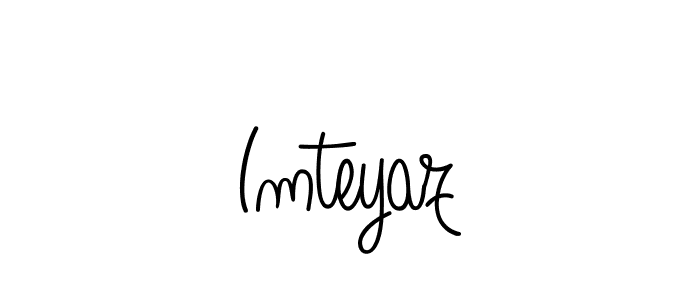 How to make Imteyaz name signature. Use Angelique-Rose-font-FFP style for creating short signs online. This is the latest handwritten sign. Imteyaz signature style 5 images and pictures png