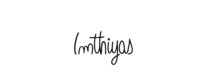 Design your own signature with our free online signature maker. With this signature software, you can create a handwritten (Angelique-Rose-font-FFP) signature for name Imthiyas. Imthiyas signature style 5 images and pictures png