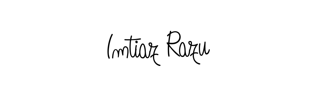 How to make Imtiaz Razu name signature. Use Angelique-Rose-font-FFP style for creating short signs online. This is the latest handwritten sign. Imtiaz Razu signature style 5 images and pictures png