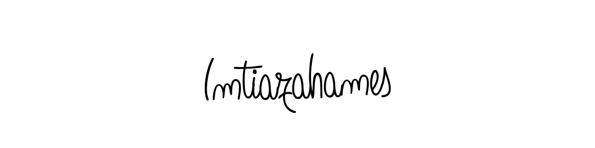 Use a signature maker to create a handwritten signature online. With this signature software, you can design (Angelique-Rose-font-FFP) your own signature for name Imtiazahames. Imtiazahames signature style 5 images and pictures png