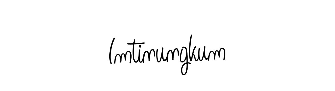 You should practise on your own different ways (Angelique-Rose-font-FFP) to write your name (Imtinungkum) in signature. don't let someone else do it for you. Imtinungkum signature style 5 images and pictures png