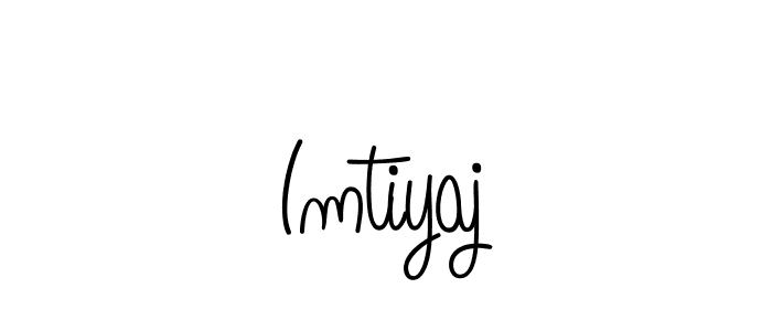 The best way (Angelique-Rose-font-FFP) to make a short signature is to pick only two or three words in your name. The name Imtiyaj include a total of six letters. For converting this name. Imtiyaj signature style 5 images and pictures png