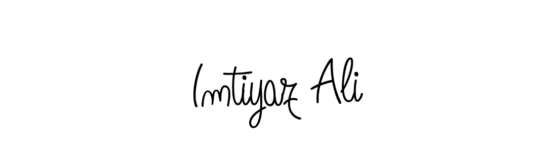 You should practise on your own different ways (Angelique-Rose-font-FFP) to write your name (Imtiyaz Ali) in signature. don't let someone else do it for you. Imtiyaz Ali signature style 5 images and pictures png