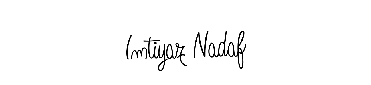 Make a beautiful signature design for name Imtiyaz Nadaf. With this signature (Angelique-Rose-font-FFP) style, you can create a handwritten signature for free. Imtiyaz Nadaf signature style 5 images and pictures png