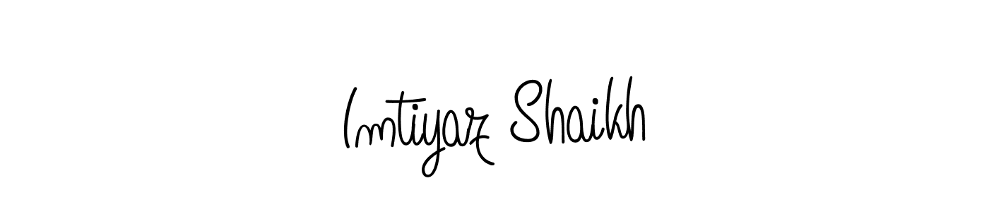 Design your own signature with our free online signature maker. With this signature software, you can create a handwritten (Angelique-Rose-font-FFP) signature for name Imtiyaz Shaikh. Imtiyaz Shaikh signature style 5 images and pictures png