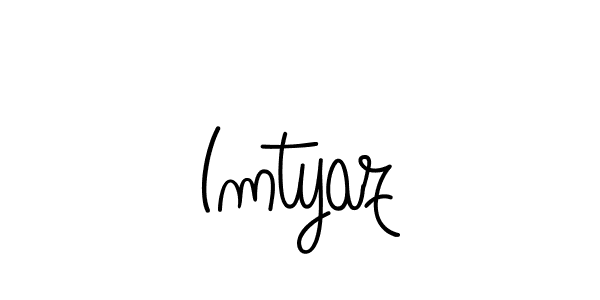 The best way (Angelique-Rose-font-FFP) to make a short signature is to pick only two or three words in your name. The name Imtyaz include a total of six letters. For converting this name. Imtyaz signature style 5 images and pictures png