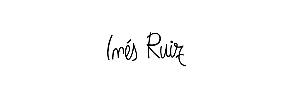 Check out images of Autograph of Inés Ruiz name. Actor Inés Ruiz Signature Style. Angelique-Rose-font-FFP is a professional sign style online. Inés Ruiz signature style 5 images and pictures png