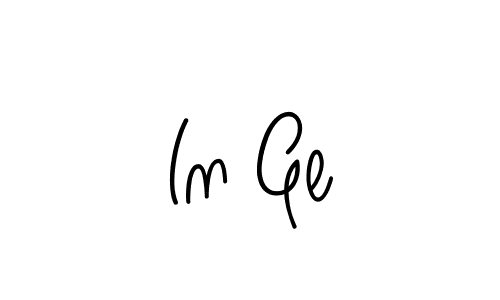You should practise on your own different ways (Angelique-Rose-font-FFP) to write your name (In Ge) in signature. don't let someone else do it for you. In Ge signature style 5 images and pictures png