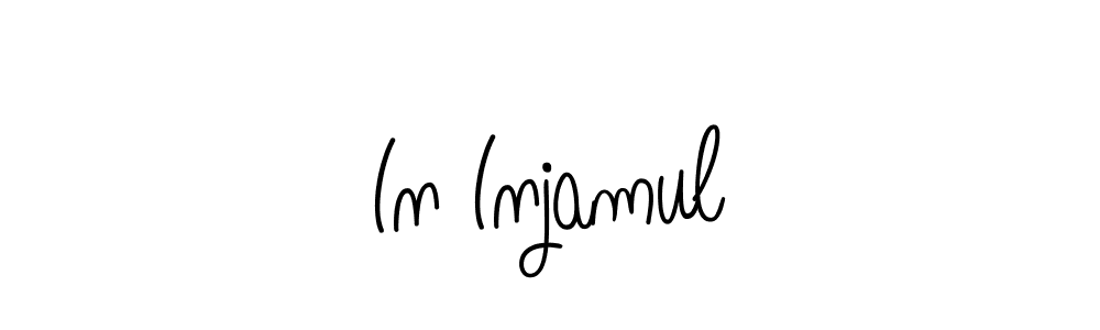 You should practise on your own different ways (Angelique-Rose-font-FFP) to write your name (In Injamul) in signature. don't let someone else do it for you. In Injamul signature style 5 images and pictures png