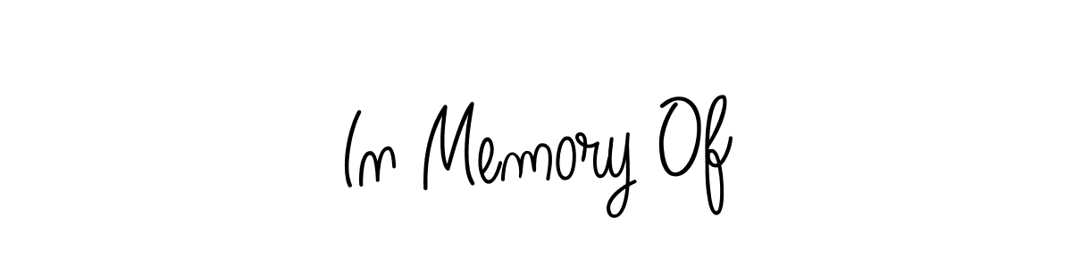 How to Draw In Memory Of signature style? Angelique-Rose-font-FFP is a latest design signature styles for name In Memory Of. In Memory Of signature style 5 images and pictures png
