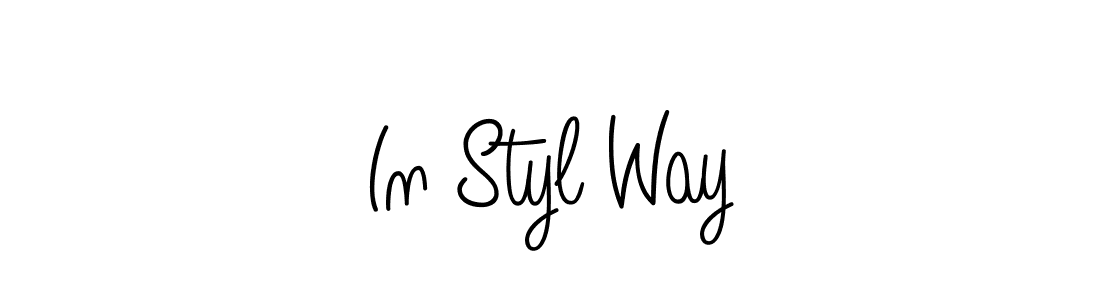 Make a beautiful signature design for name In Styl Way. With this signature (Angelique-Rose-font-FFP) style, you can create a handwritten signature for free. In Styl Way signature style 5 images and pictures png