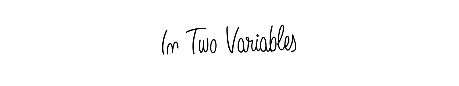 if you are searching for the best signature style for your name In Two Variables. so please give up your signature search. here we have designed multiple signature styles  using Angelique-Rose-font-FFP. In Two Variables signature style 5 images and pictures png