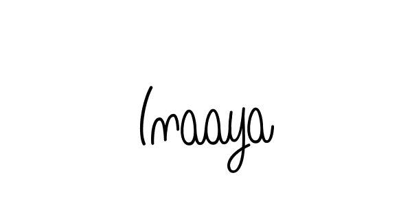 How to make Inaaya signature? Angelique-Rose-font-FFP is a professional autograph style. Create handwritten signature for Inaaya name. Inaaya signature style 5 images and pictures png