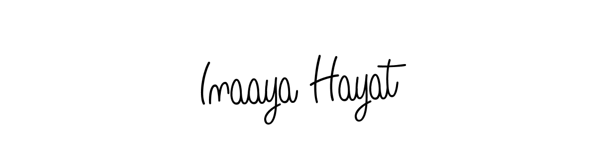 This is the best signature style for the Inaaya Hayat name. Also you like these signature font (Angelique-Rose-font-FFP). Mix name signature. Inaaya Hayat signature style 5 images and pictures png